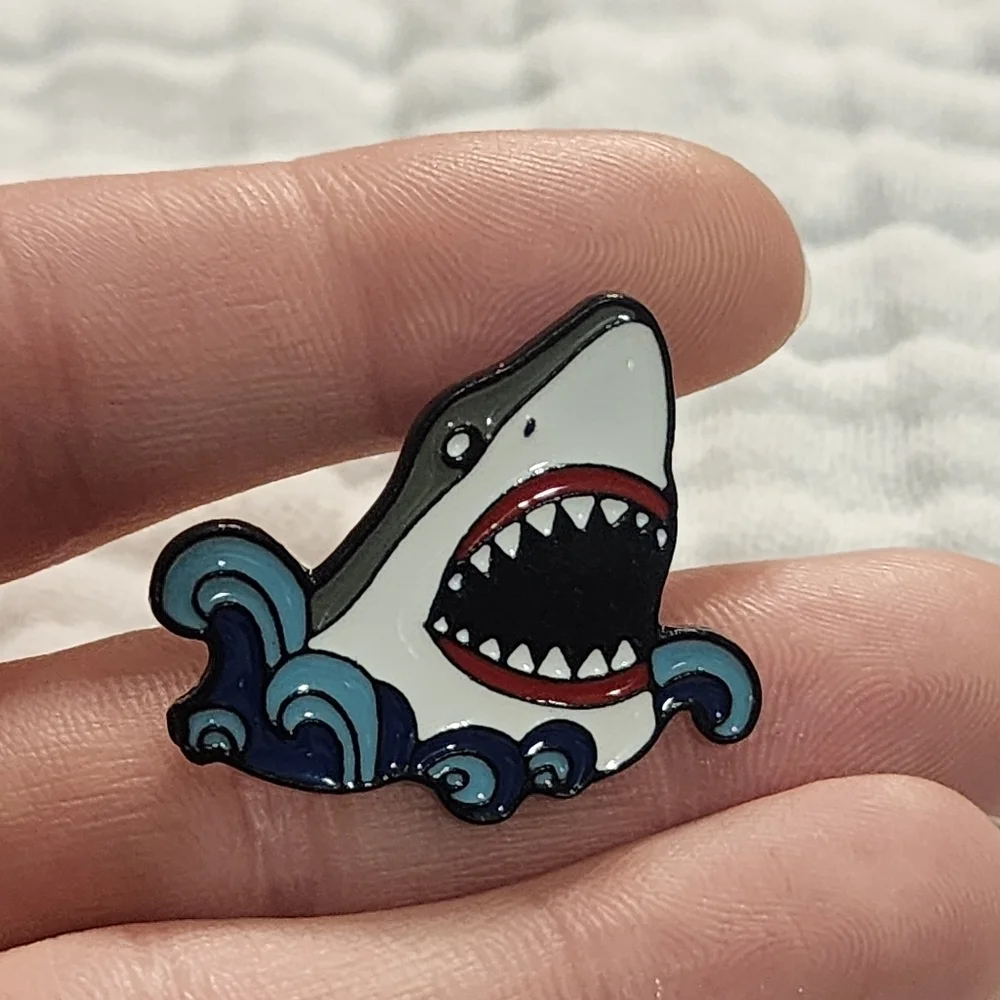 3 for $15/ 5 for $20 Pin- Shark Wave